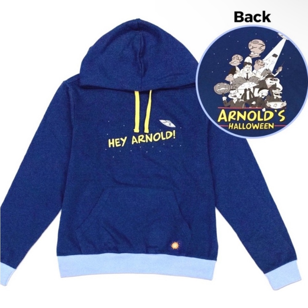💙Nickelodeon Hey Arnold! “Arnold’s Halloween” Hoodie XL Nick Box Exclusive NWT